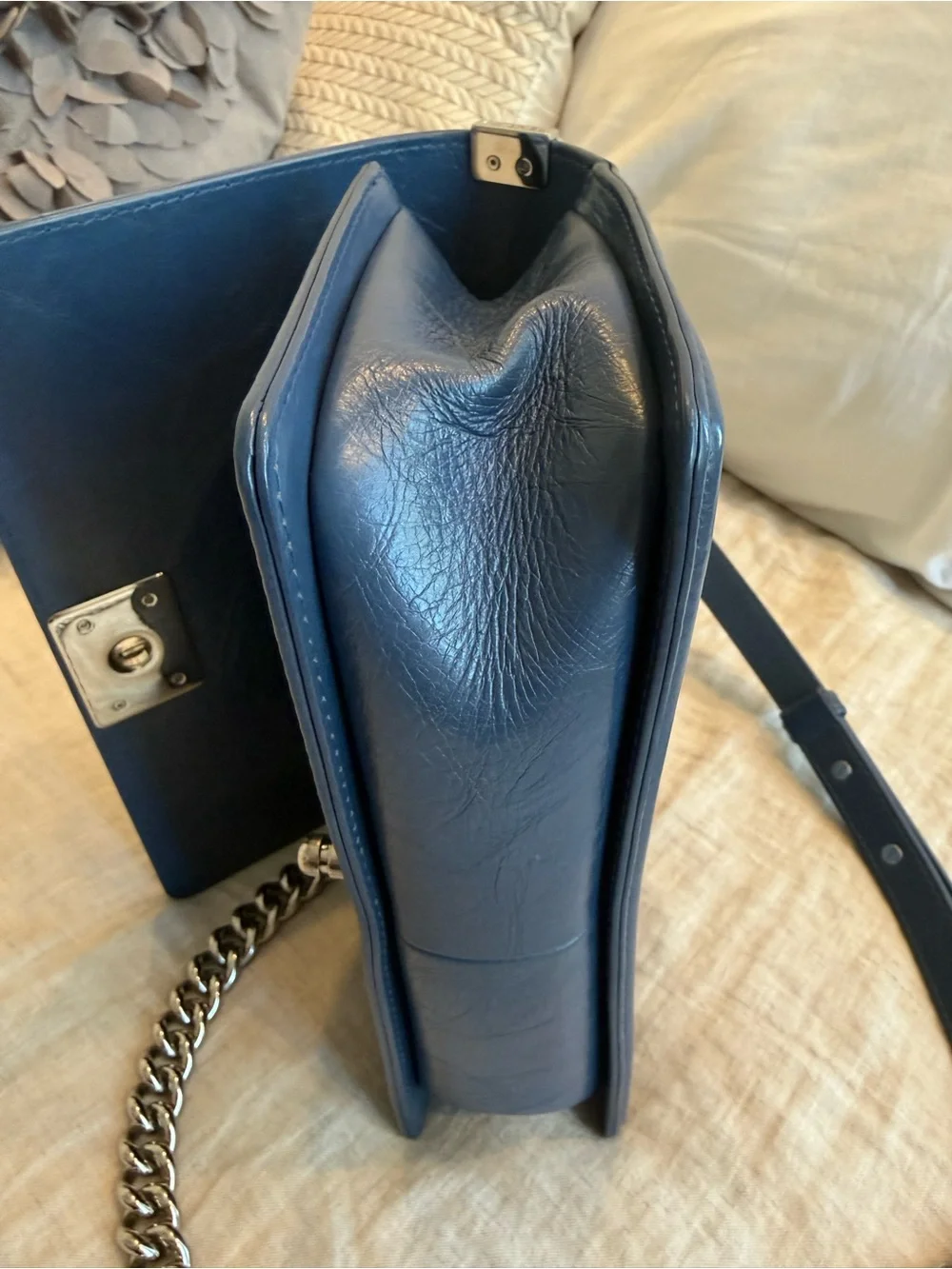 Chanel Boy Medium crinkle skin